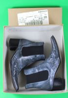 35 -- Stiefeletten blau/grau   Ackermann  . Gebraucht