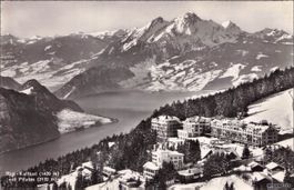 Rigi Kaltbad // 1951 Winter Hotels mit Pilatus