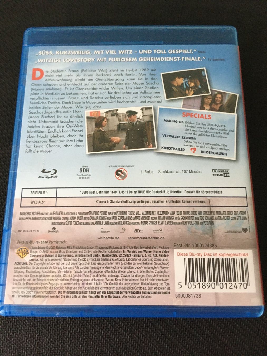 Tutti i DVDs: Liebe Mauer [Blu-ray] – Usato da St.Gallen venduto da MedienJoe 1