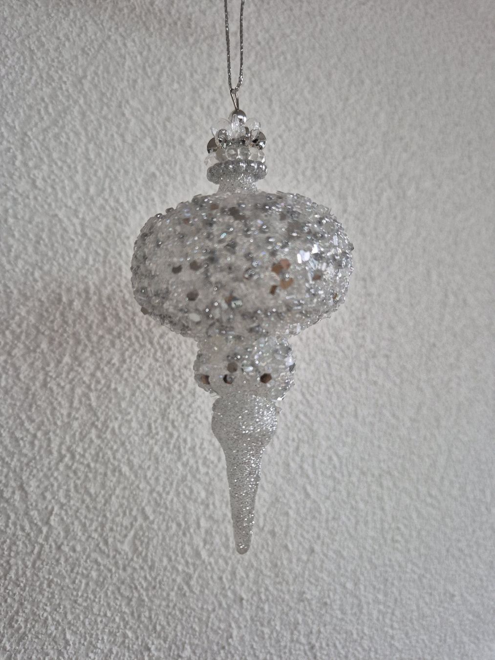 Tutte le decorazioni: Weihnachtsbaumschmuck Christbaumschmuck silber Glitzer – Usato da Bern venduto da miruslav