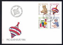 FDC Pro Juventute 1986