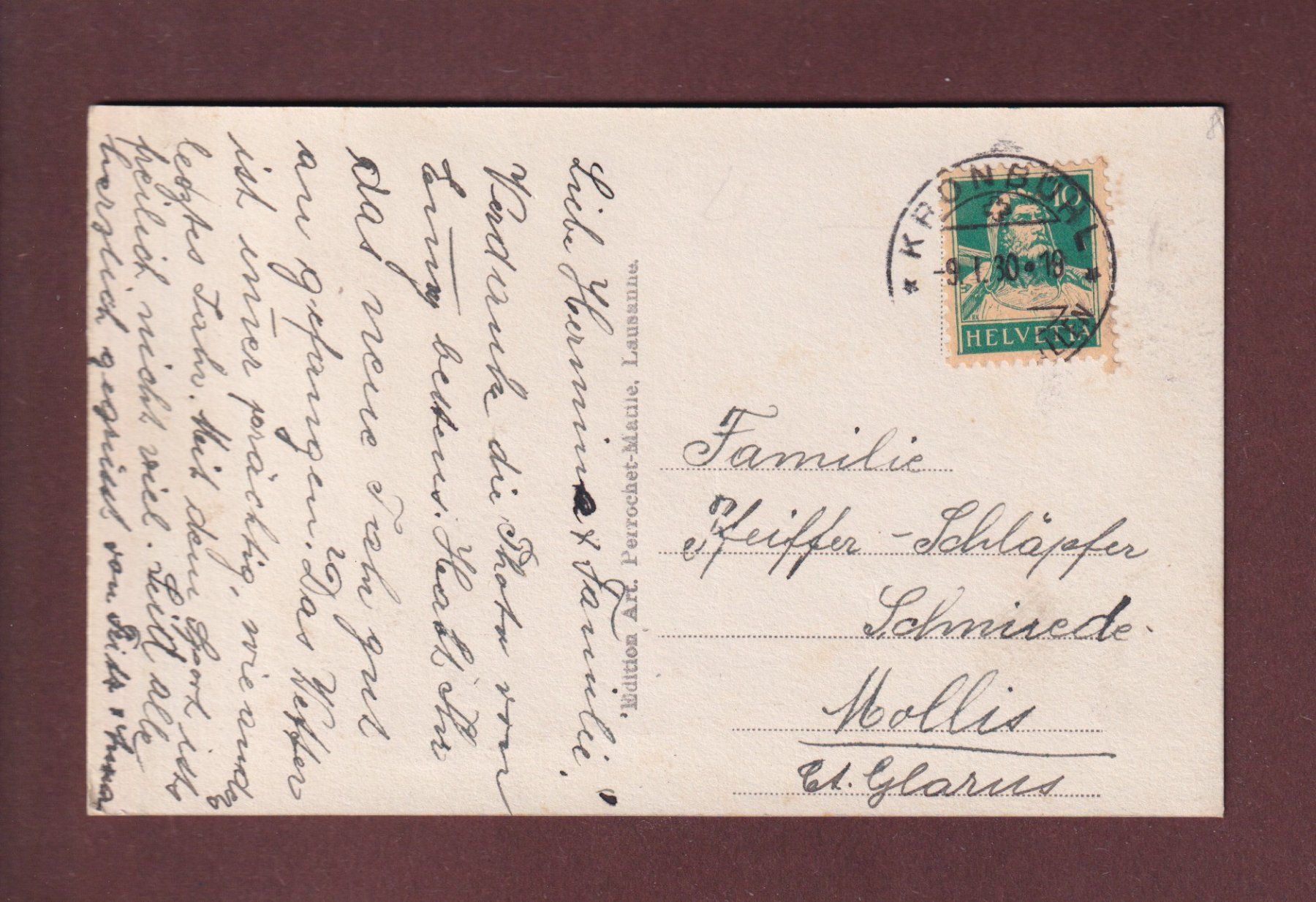 Cartoline postali: ST. GALLEN - Gemüsemarkt - 1930 – Usato da Pully venduto da nicecards 1