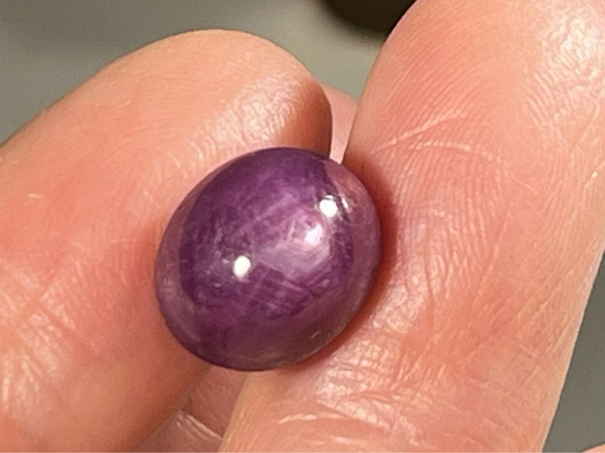 Edelsteine: Rubis Etoilé Naturel Cabochon Ovale, Inde, 11ct – Gebraucht aus Genève von DELIRBEADS 2