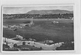 SOUVENIR de GENEVE - la RADE 1931