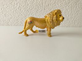 Schleich Neu Goldener Löwe Exclusive Wild Life Gold Deko