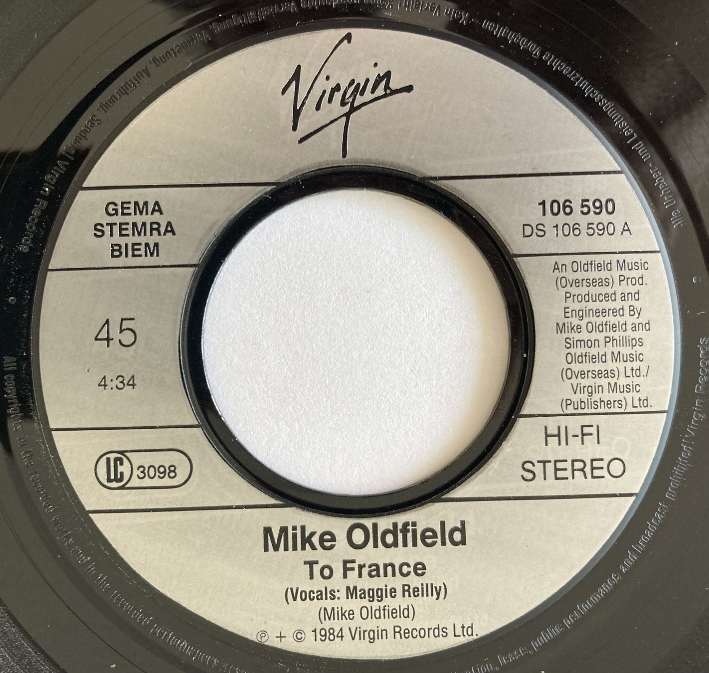 Dischi in vinile: MIKE OLDFIELD - TO FRANCE – Usato da Bottens venduto da hotter-than-hell 2