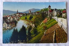 AK BADEN AG, Teilansicht mit Limmat, koloriert