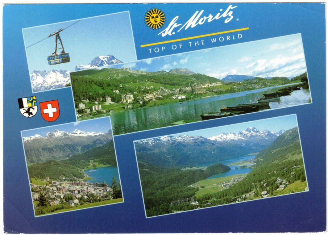 Cartes postales: St. Moritz - 4 Bild AK – D'occasion à Binningen par Mountainrider