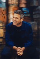Original Autogramm von GEORGE CLOONEY auf Großfoto