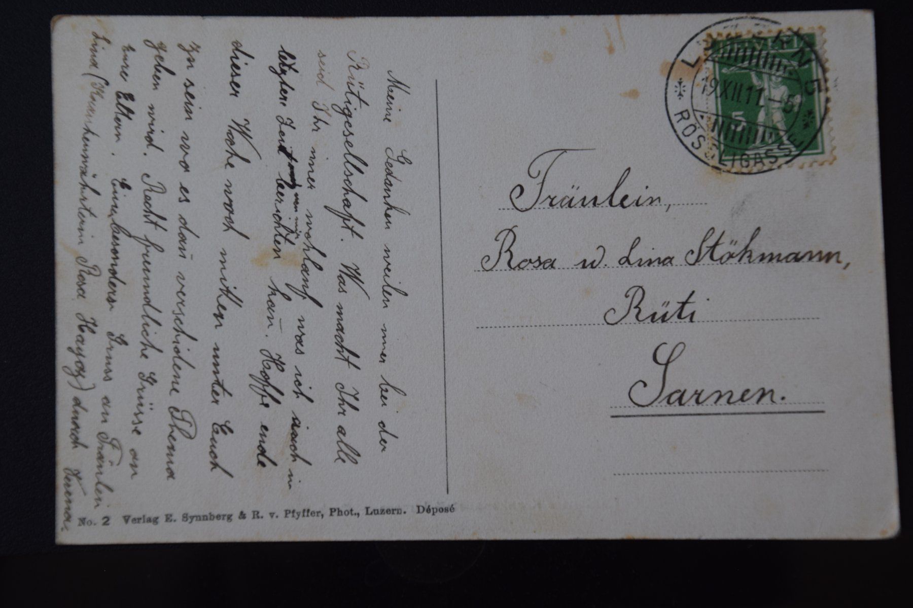 Cartoline postali: AK Luzern, Spital 1911 – Usato da Luzern venduto da CH2018 1
