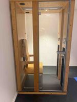 Infrarotkabine Holz Glas Einzelsitz neuwertig