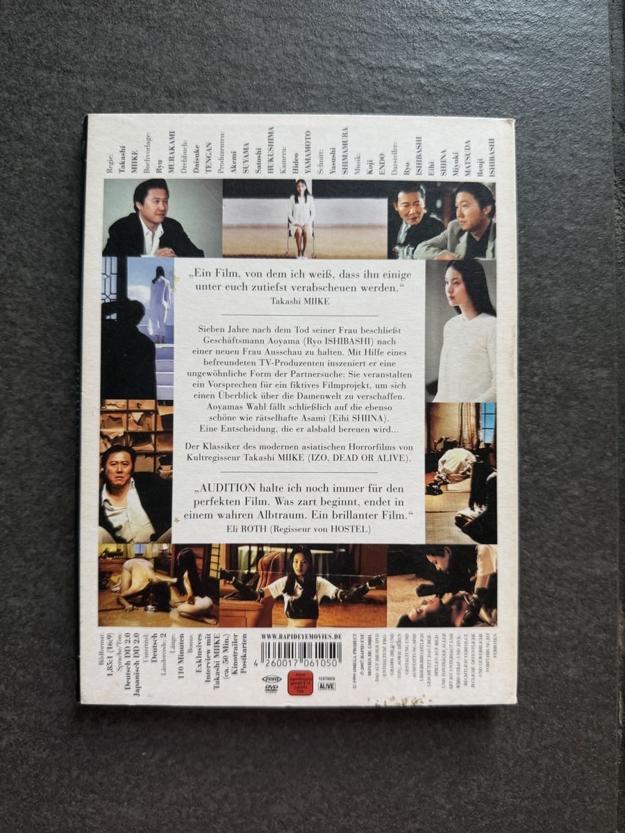 Alle DVDs: Audition Takashi Miike DVD – Gebraucht aus Zürich von cENS0R 1