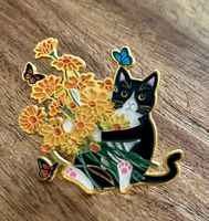 Pin Katze Blumen