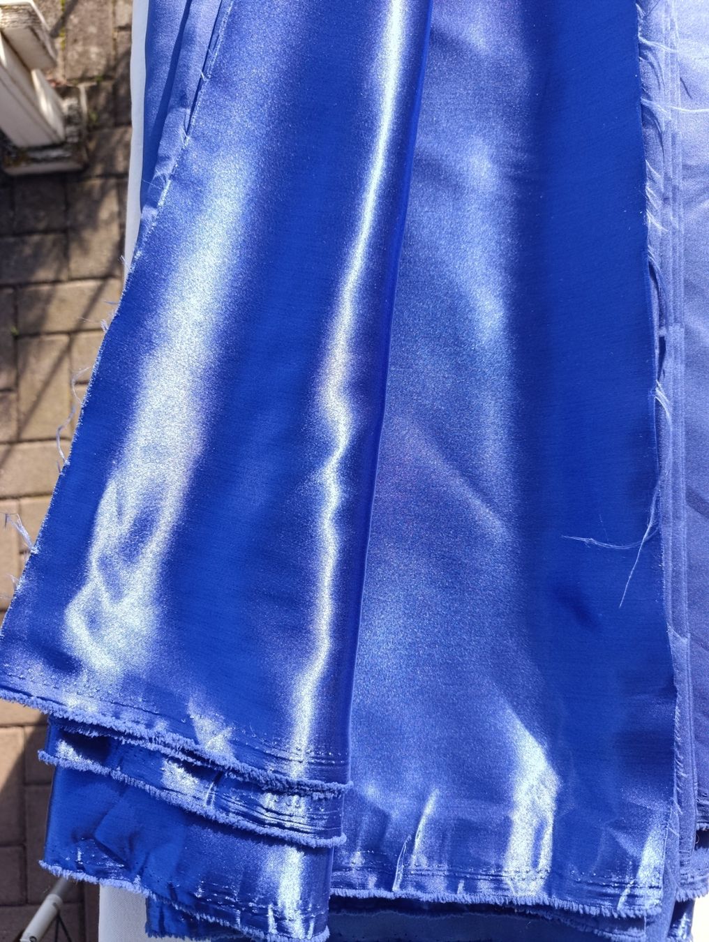 Stoffe: Satin Royalblau  9,8 m 150cm breit , original – Gebraucht aus Rüthi (Rheintal) von marycsipet 2