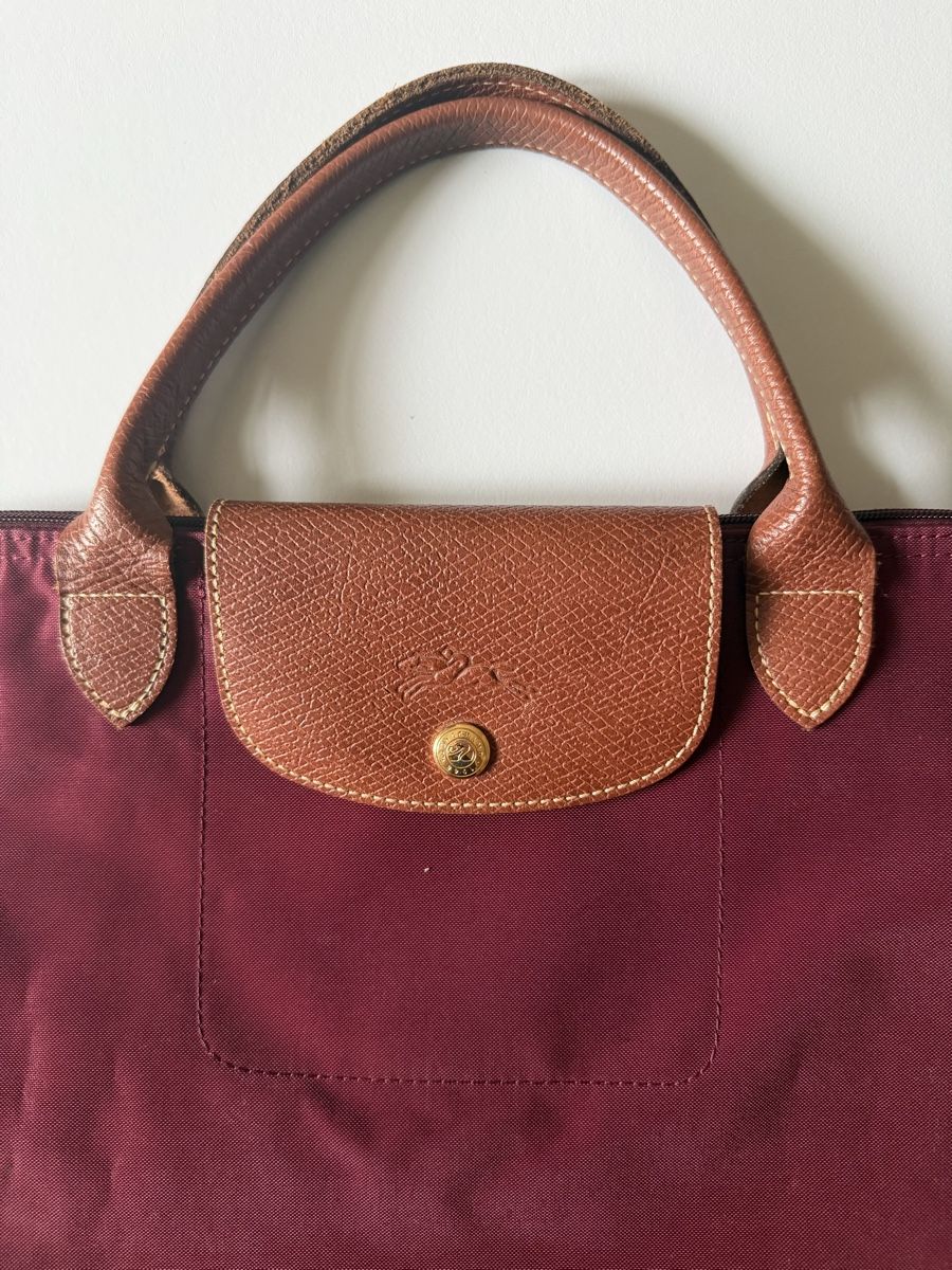 Longchamp Taschen für Damen: Longchamp Le Pliage Handtasche bordeauxrot – Gebraucht aus basel von j_4056 1