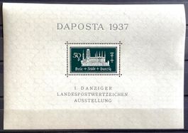 1937 Frei Stadt Danzig - Daposta Block 1 Postfrisch **