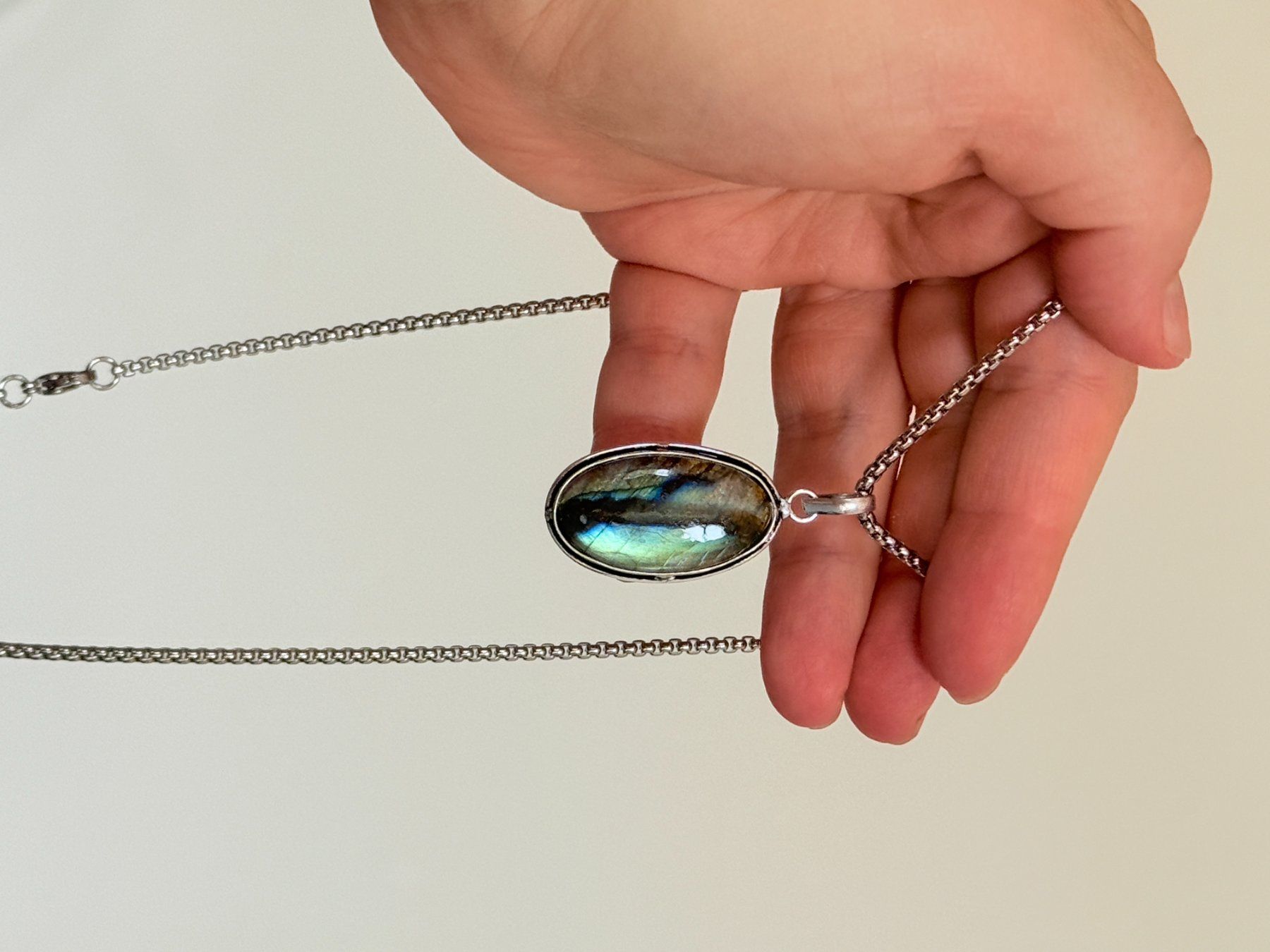 Catenine: Collier avec Labradorite – Nuovo e nell'imballaggio originale da Genève venduto da AWWA 8