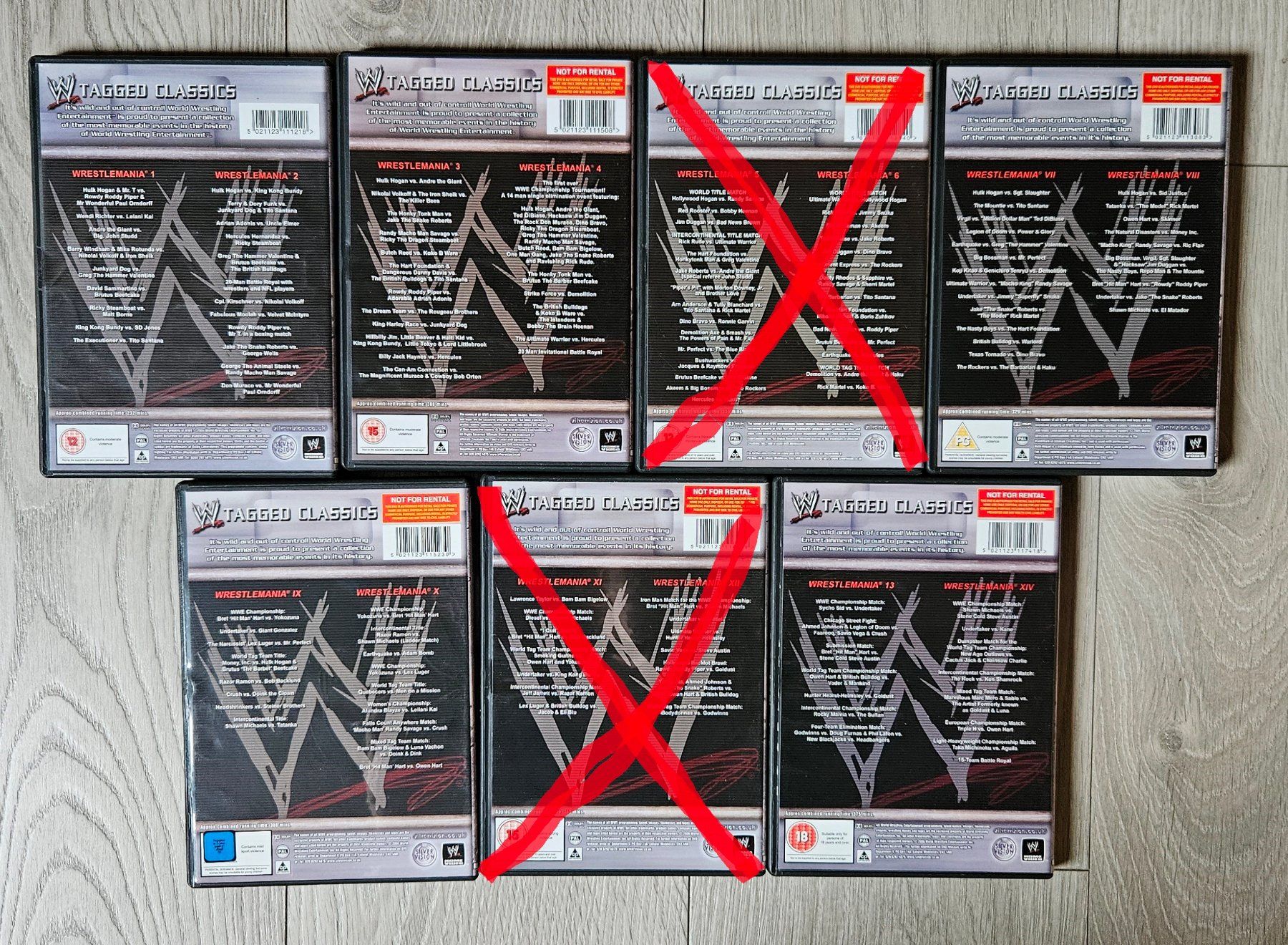 Tutti i DVDs: WWF WWE Westling Tagged Classics Wrestlemania – Usato da Brittnau venduto da leroyjethro 1