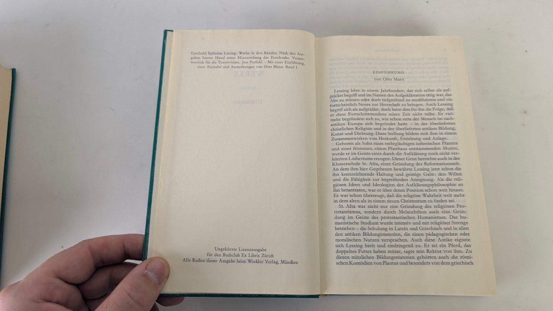 Bücher: Lessing Werke in 3 Bänden, ca. 1974 Gotthold E. Lessing – Gebraucht aus Zürich von 1.Simon 6