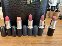 5 MAC Lippenstifte verschiedene Farben gebrauchter Zustand