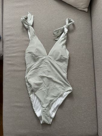 Maillot de bain (vert/blanc) - M - H&M