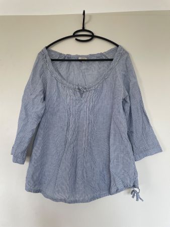 NILE Blauweiss gestreifte Bluse Gr. M