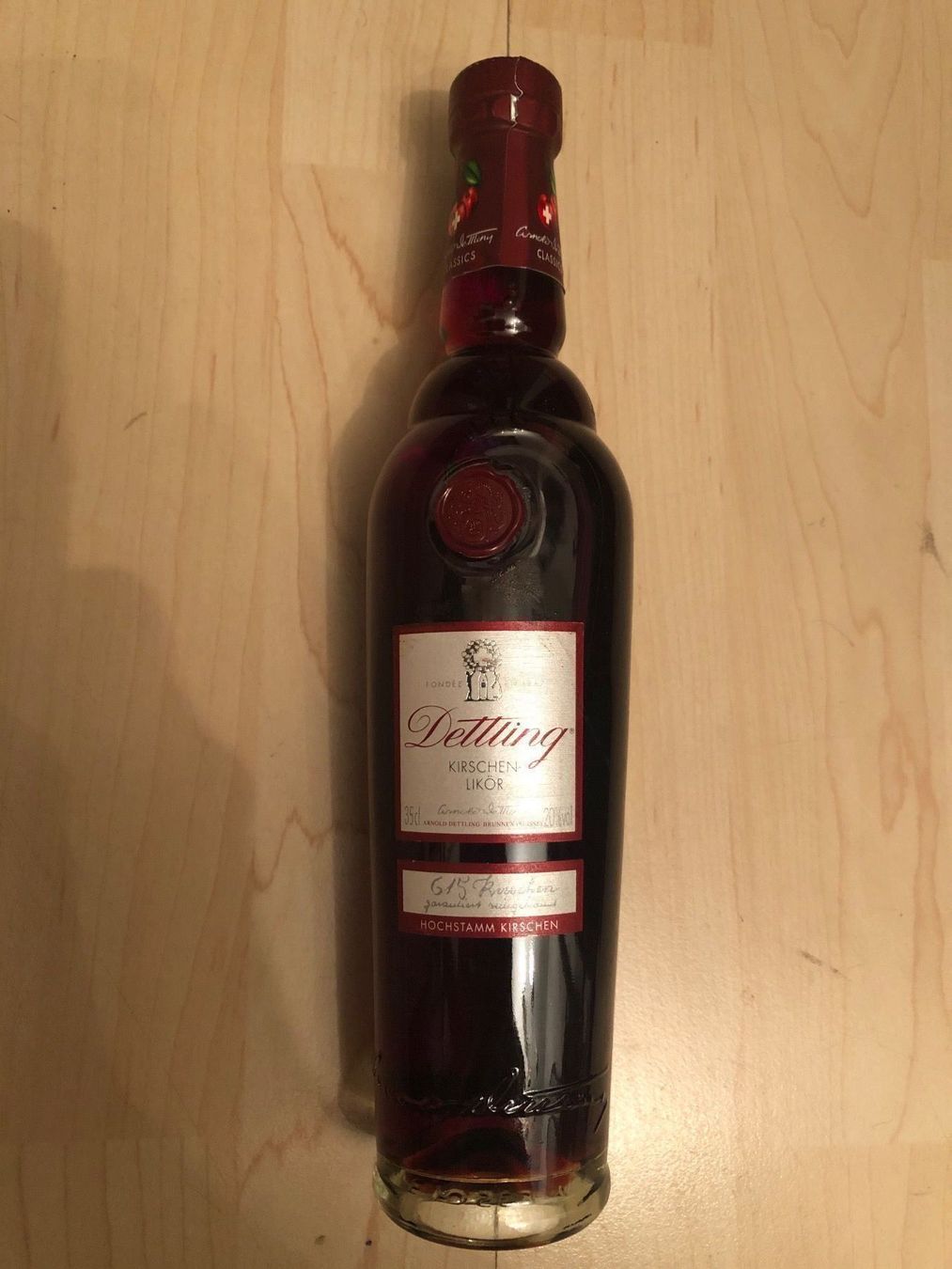 Bevande alcoliche: DETTLING KIRSCHENLIKÖR 35cl – Nuovo e nell'imballaggio originale da Wald ZH venduto da mlnt 9