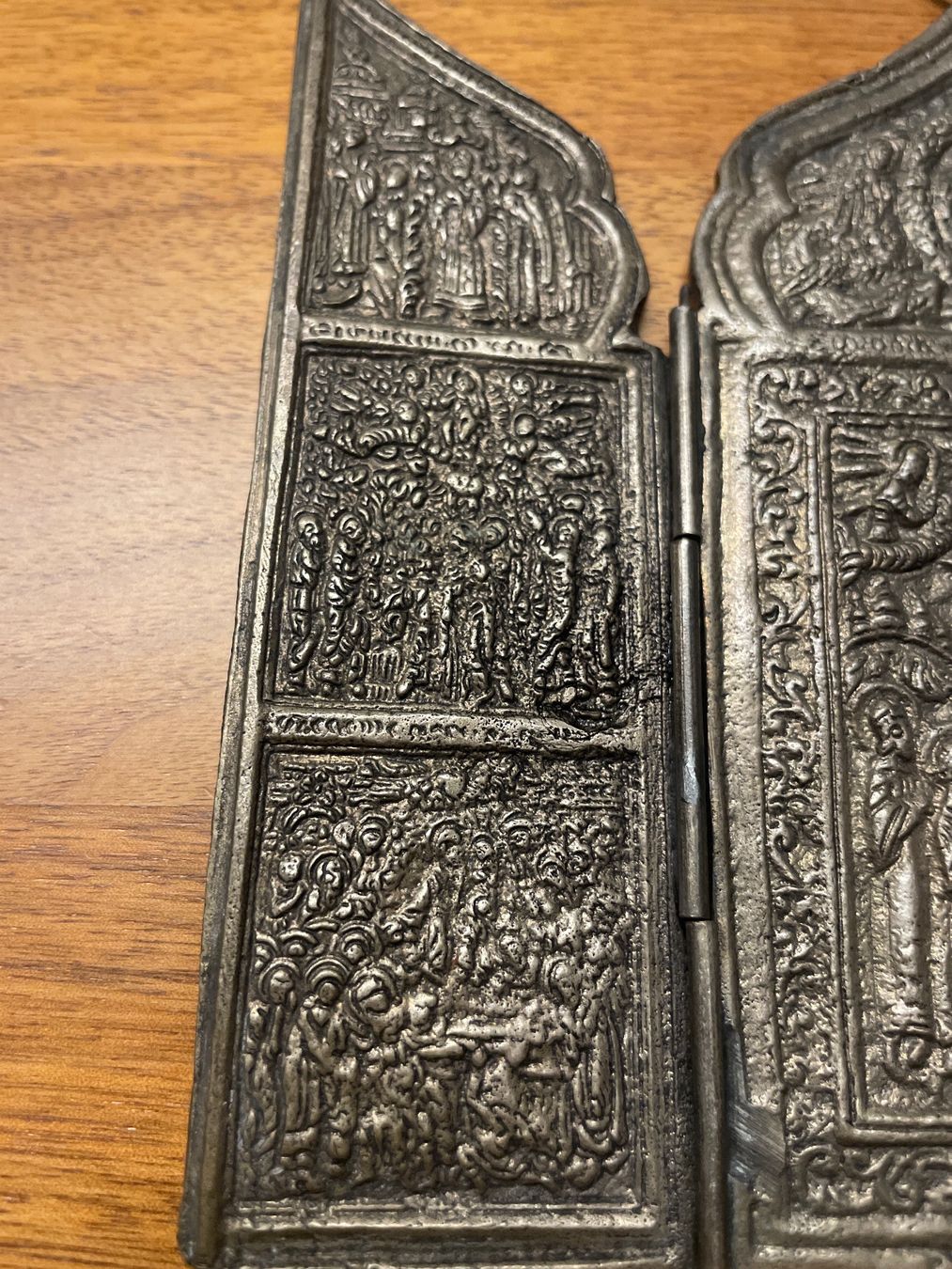 Sculture & Statue: Antike Orthodoxe Reiseikone Triptychon Bronze Klappaltar 19J – Usato da Wettswil venduto da mar_n62n 8