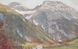 Postkarte von Preda Graubünden in Farbe ungebraucht