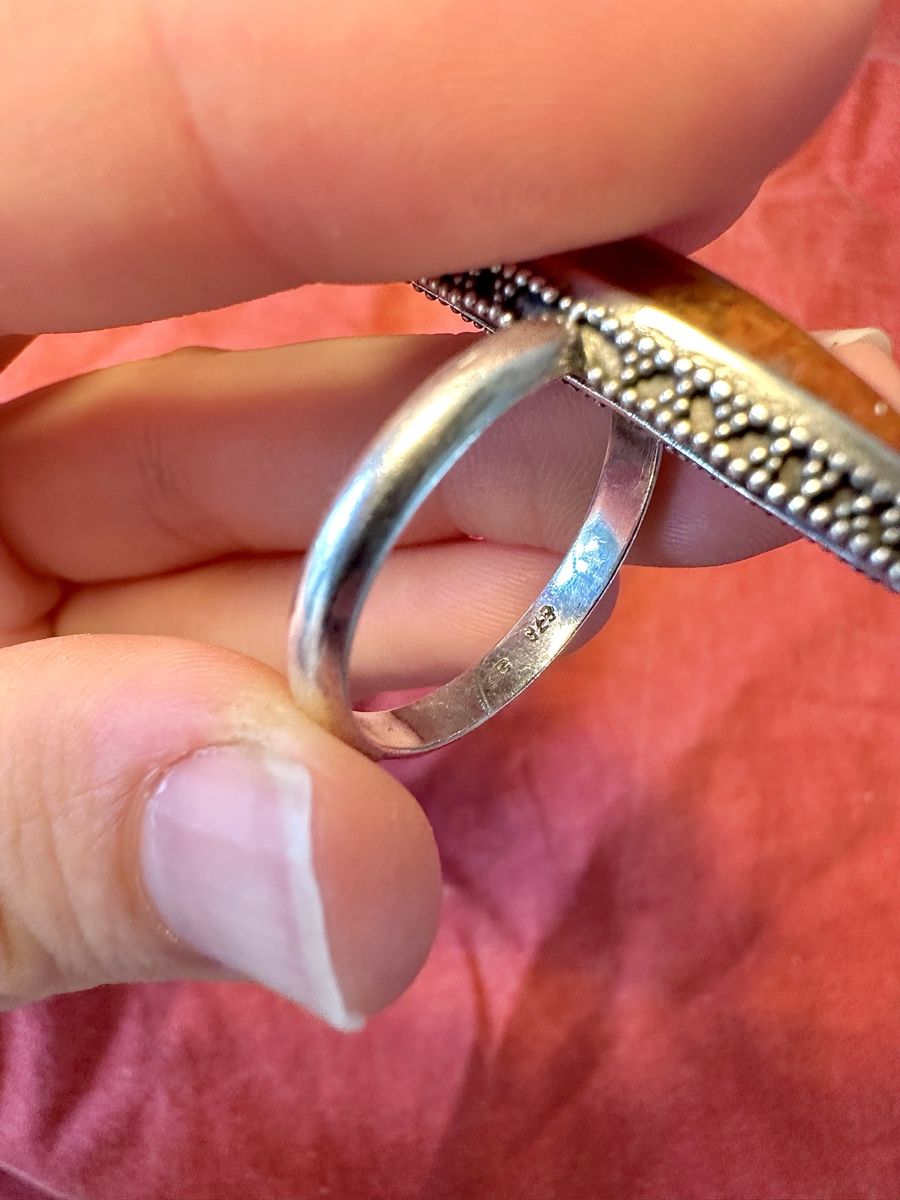 Bagues: Silberring mit braunem Stein – Neuf (Voir description) à Oensingen par Shellybubble1 2