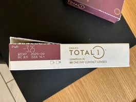 Dailies Total 1 One-Day Contact Linsen - 3.25