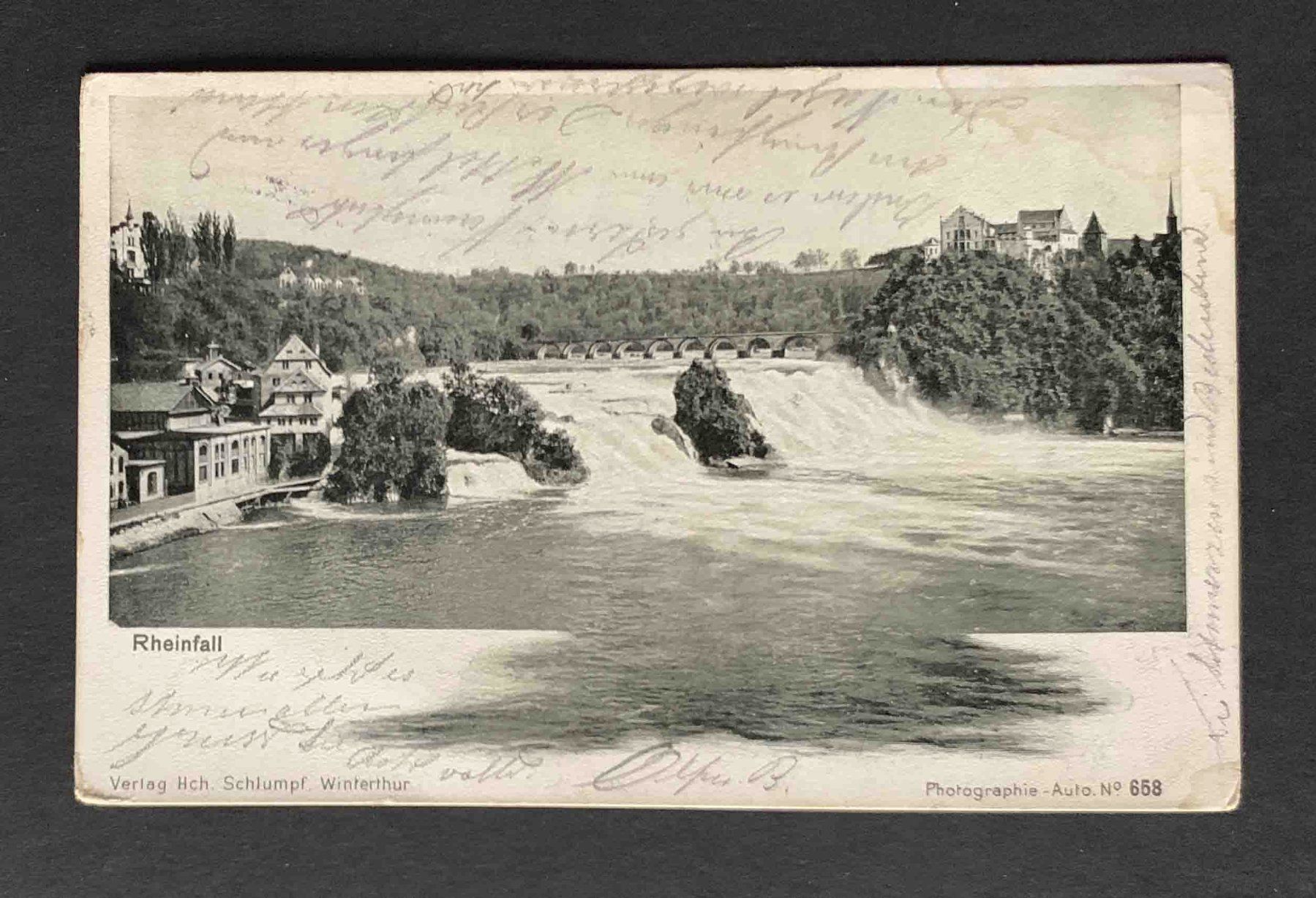 Cartoline postali: AK Rheinfall – Usato da Goldau venduto da artelier1