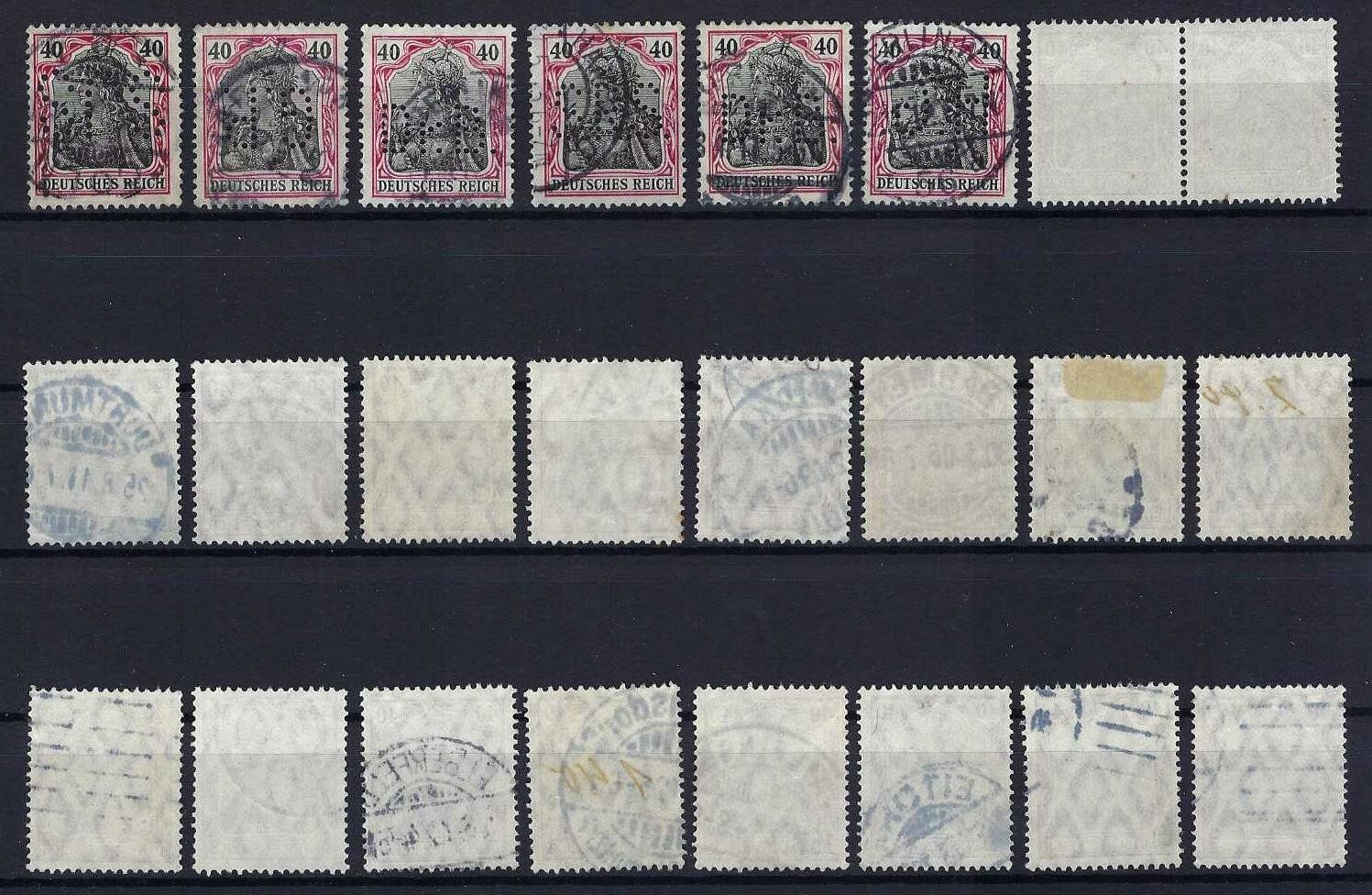 Tutti i francobolli: Germania Briefmarken gute 40 Pfennig Werte gest. – Usato da Hitzkirch venduto da walti1959 1