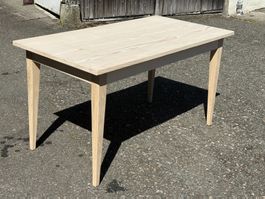 Holztisch Esstisch Küche Tanne, Stil Biedermeier 142 x 75 cm