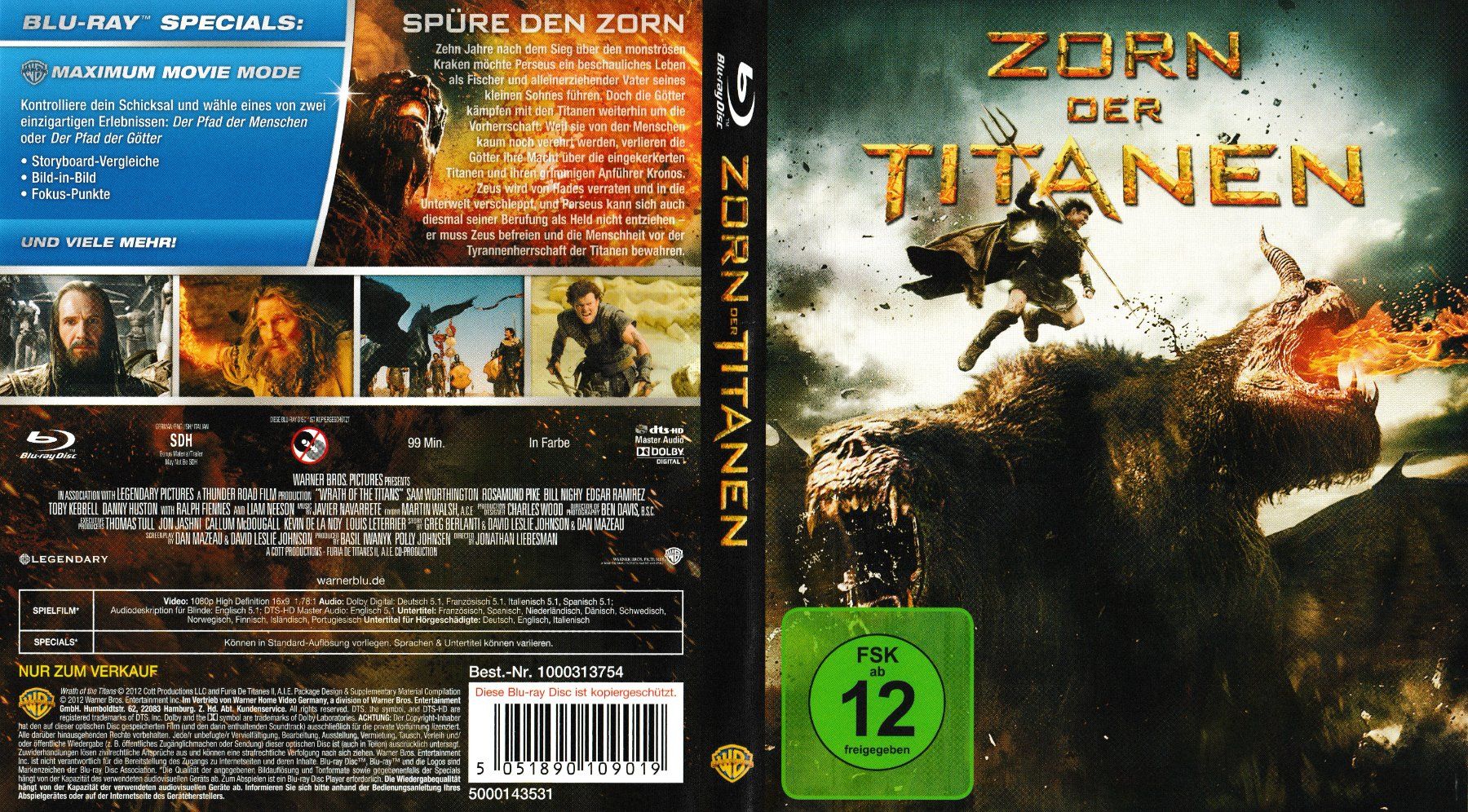 Tutti i DVDs: Blu-Ray - Zorn der Titanen – Usato da Langnau am Albis venduto da MediaRescuerKeLoX
