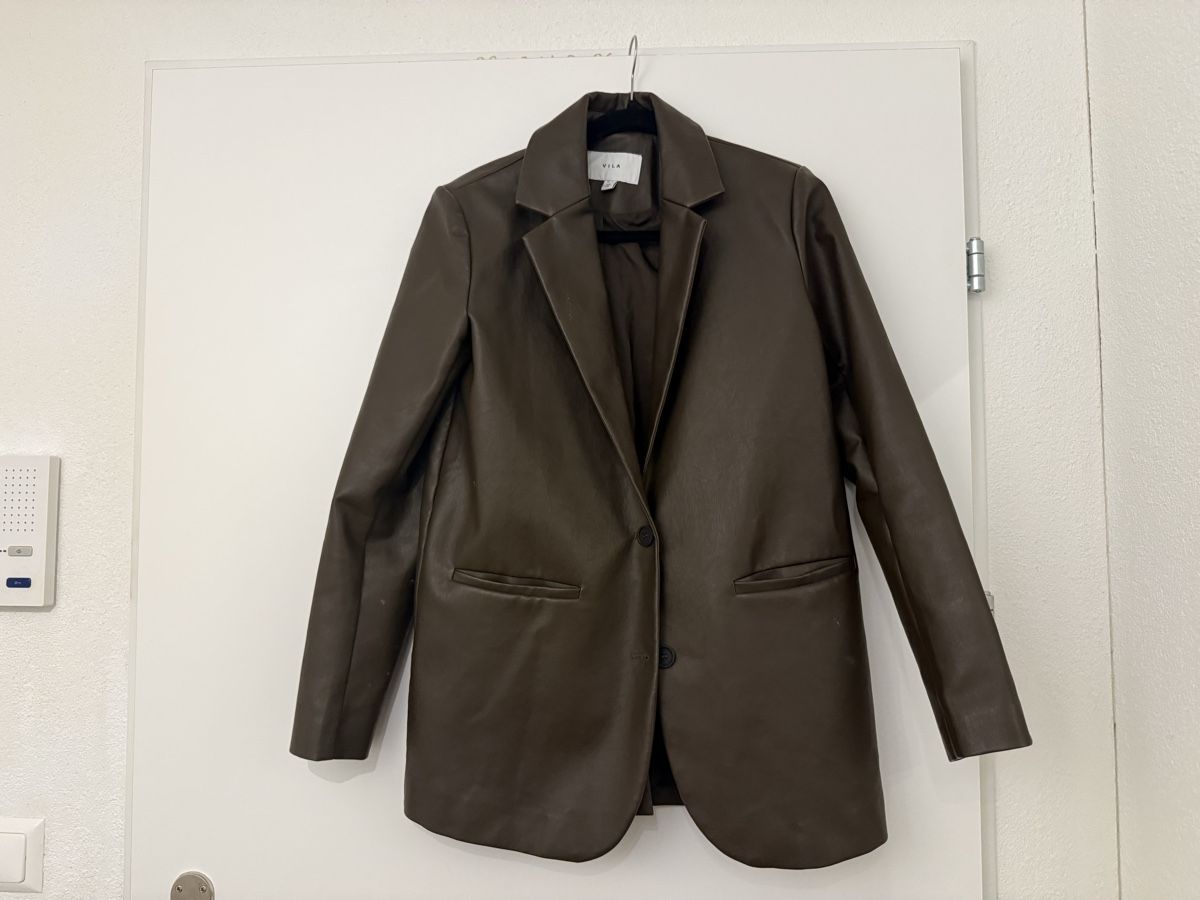 Vila Jacken: Blazer Vila Kunstleder braun – Gebraucht aus Zürich von mha_mx9n
