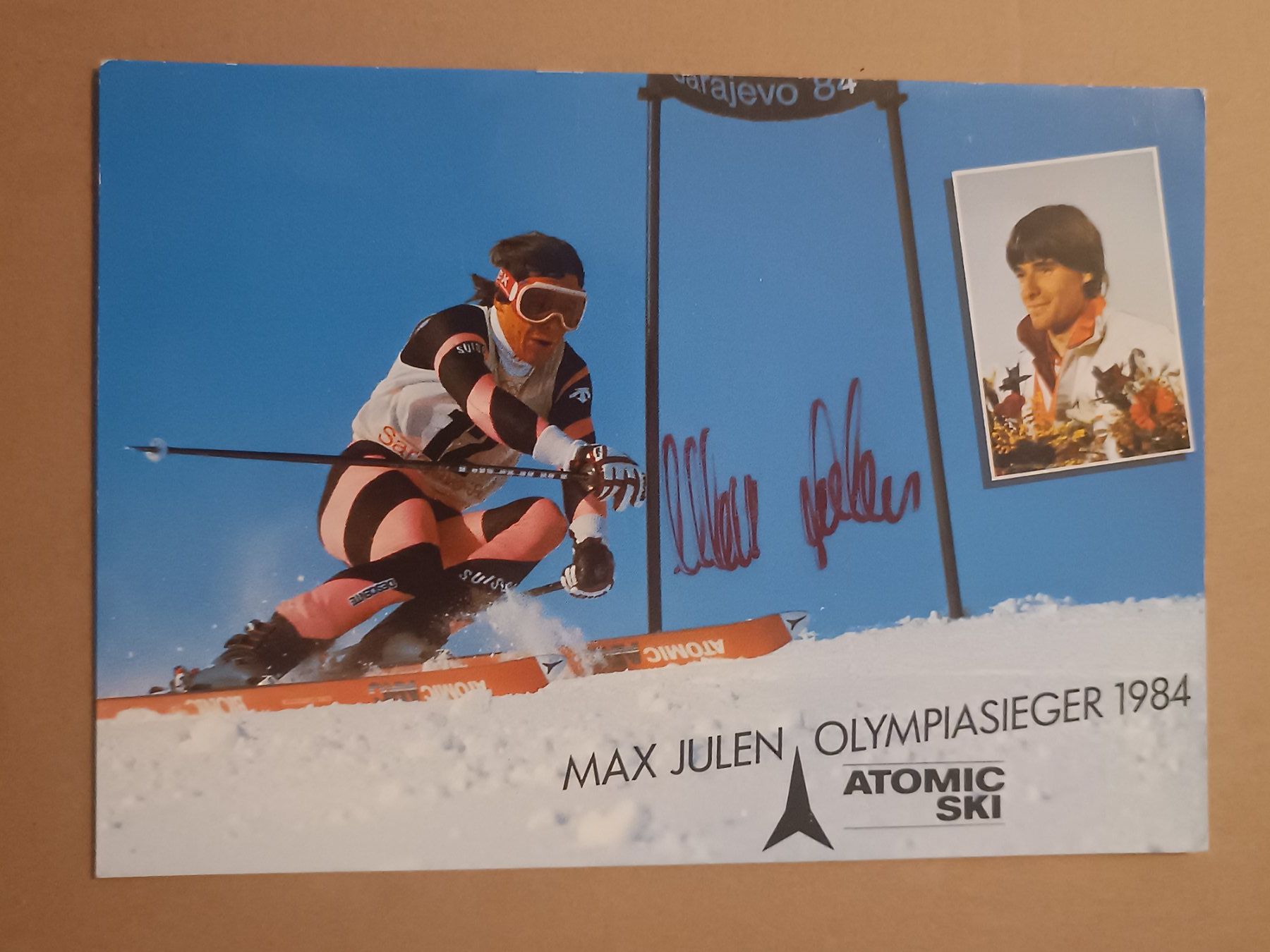 Autografi: Max Julen - handsignierte alte Karte – Usato da Menziken venduto da Artographs