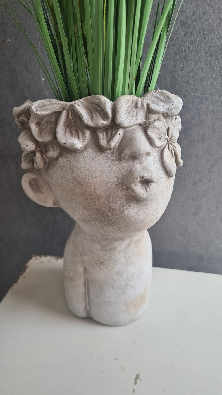 Vasi per fiori: Shabby- chic Deko Pflanzentopf mega cool – Nuovo e nell'imballaggio originale da Böttstein venduto da decodor-angi