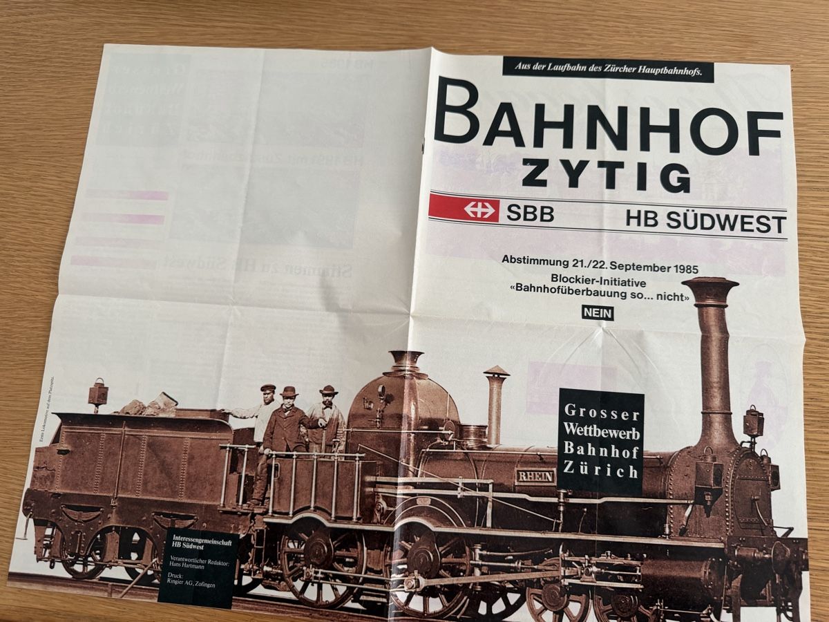 Riviste & Magazine: Bahnhofzeirung Zürich 1985 – Usato da Murgenthal venduto da Tina_4055