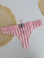 Victoria's Secret Panties Pink Stripe Size M New