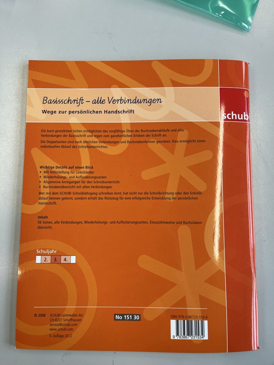 Libri: Schubi Basisschrift - alle Verbindungen – Nuovo (secondo la descrizione) da Escholzmatt venduto da Sarah_ 1