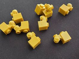 Lego 9x Ziegel modifiziert (20310) perlgold