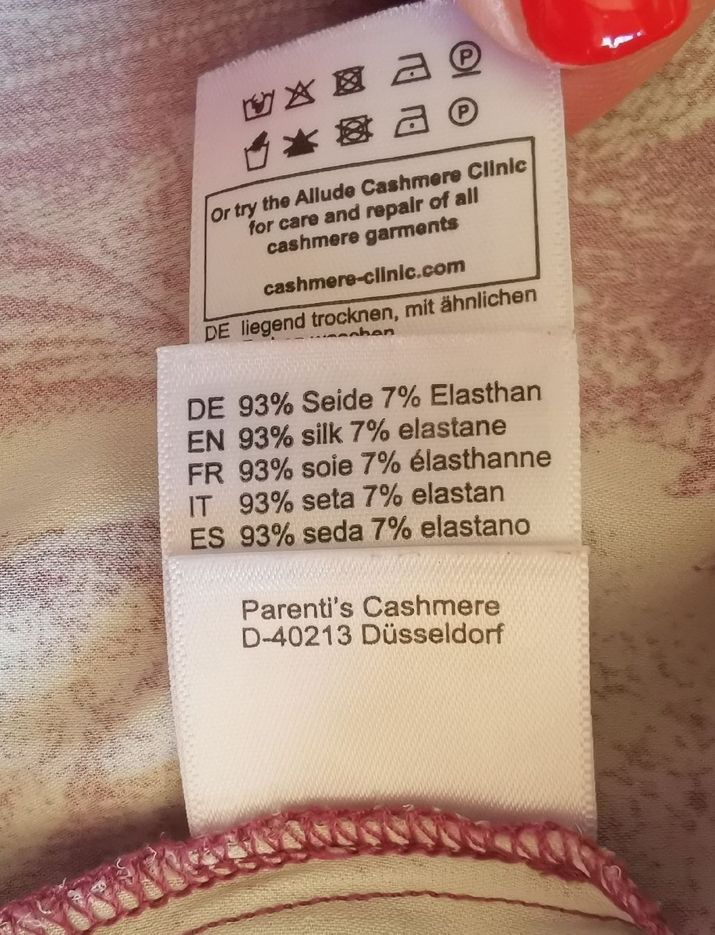 Camicette: Parentis Seidenbluse mit Druck, oversized  – Usato da Uerikon venduto da pink_flamingo 4