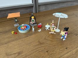 Playmobil my life Mutter, Kind mit Pool + Zusatz