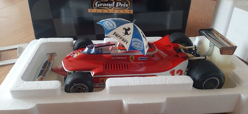 Miniature Exoto Ferrari 312 T4 – Gilles Villeneuve – Échelle 1/18 – état Comme Neuf