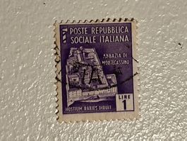 WK2 - Repubblica Sociale Italiana Briefmarke