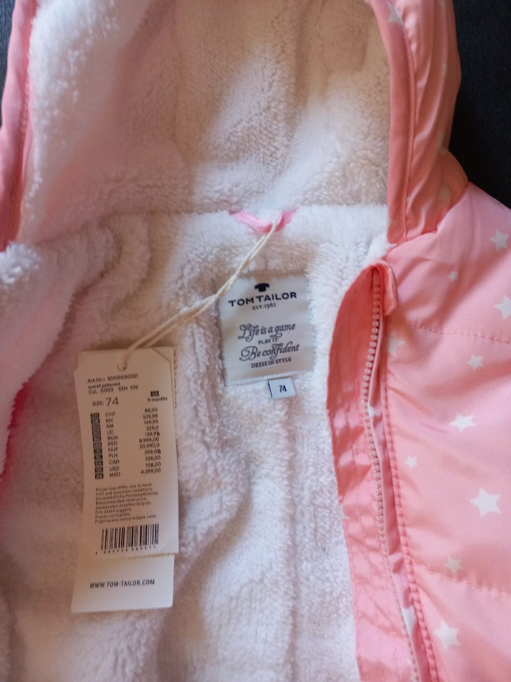 Completi: Winteroverall Grösse 74 - Tom Tailor - neuwertig – Nuovo (secondo la descrizione) da Salvenach venduto da soleil_27 4