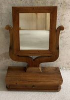  Biedermeier Schminktischspiegel mit Schublade