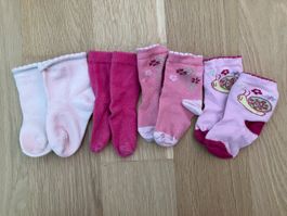 4x dünne Baby Socken  ca. 15-18