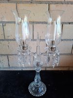 Kerzenleuchter Kristall Glas 2 flammig 55cm hoch